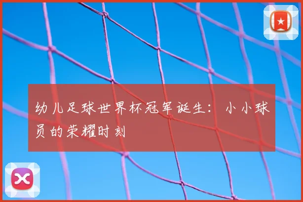 幼儿足球世界杯冠军诞生：小小球员的荣耀时刻